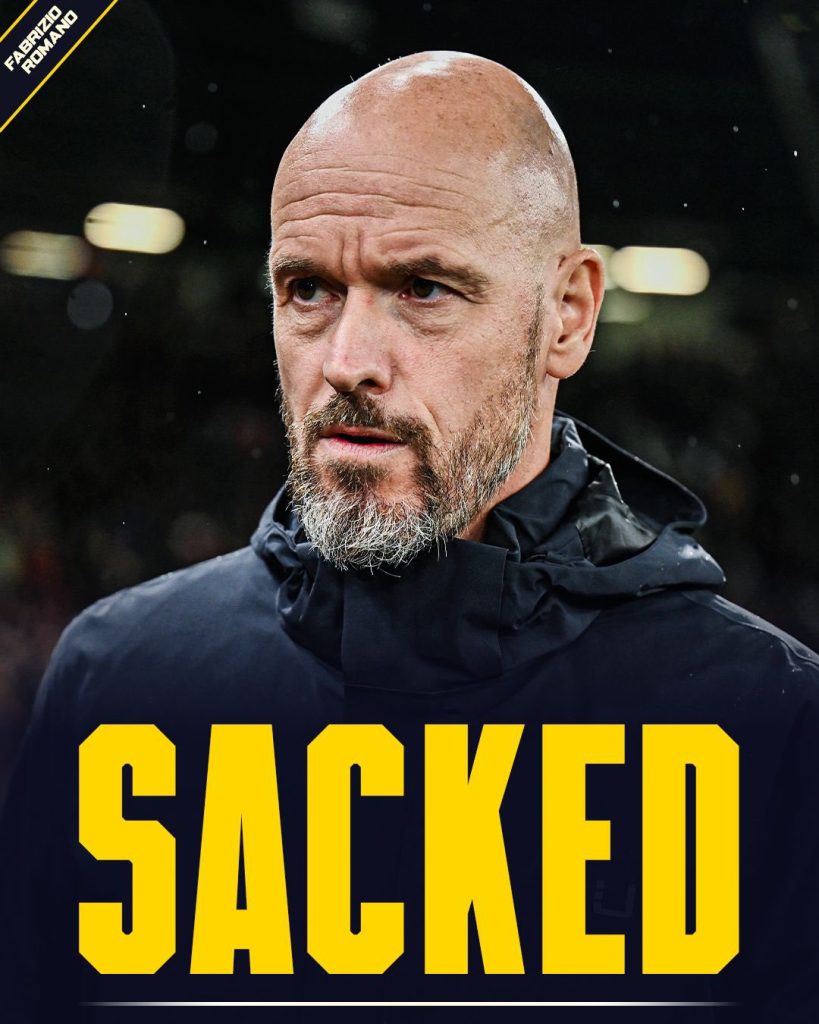 Erik ten Hag sacked as Man Utd manager