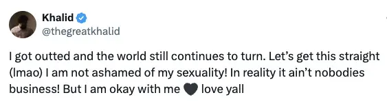 Is Khalid a gay?