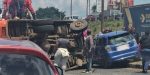 Multiple Injured As PSV Bus Overturns On Thika Super Highway