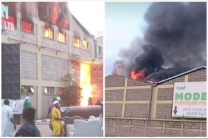 Furniture Store Destroyed In Fire Incident In Ruiru