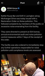 Kettle House Bar Defy Nema Warning On Noise Pollution As Neighbours Cry Foul