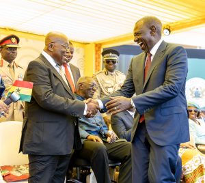 President Ruto Congratulates Ghana's John Dramani Mahama During Inauguration Ceremony In Accra