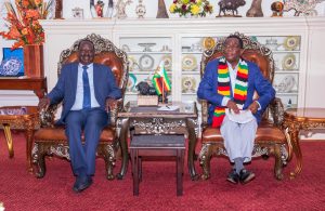 ODM Leader Raila Odinga Meets Zimbabwean President Emmerson Mnangagwa As He Campaigns For African Union Chairmanship