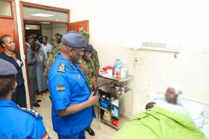 IG Kanja Visits Police Officer Whose Hand Was Severed In Clash With Protesters In Narok