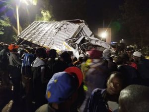 Two Dead, Several Injured In Tragic Accident Involving Tahmeed Bus Near Sewage Area In Embu Town