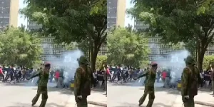 Technical University Of Kenya Students Teargassed By Police During Protest Against University Closure