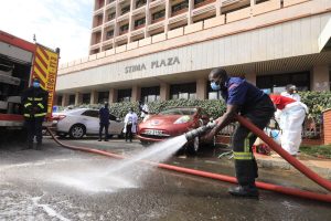 Sakaja’s Green Army Takes Over Stima Plaza in Massive Cleanup Drive