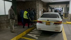 Kasipul MP Ong'ondo Were Car in Nairobi Hospital Parking