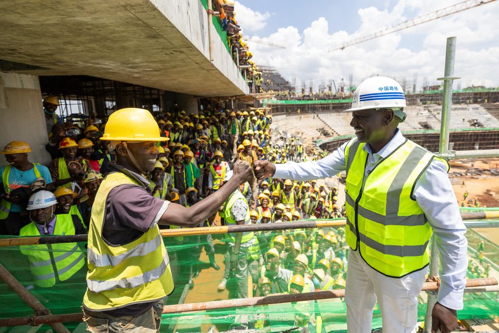 Ruto Satisfied With Construction Progress Of Talanta Stadium