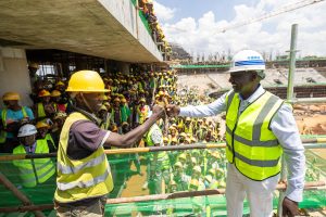 Ruto Satisfied With Construction Progress Of Talanta Stadium