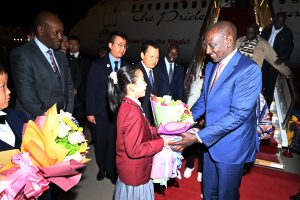 President William Ruto Has Arrived In China For A Four-Day State Visit At The Invitation Of His Excellency President Xi Jinping.