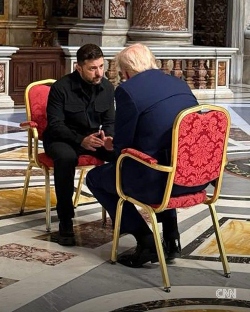 Zelensky Meets With Trump In Rome