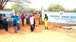 Parents Protest Police Post Construction At Upper Sagana Primary School
