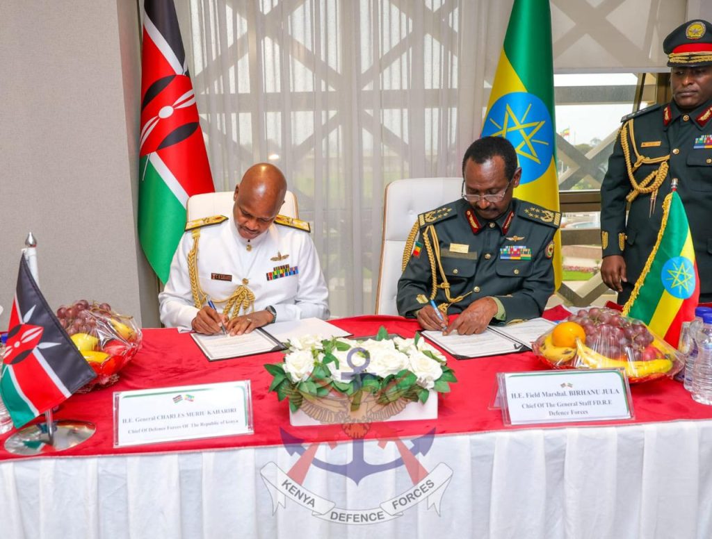 Ethiopia, Kenya sign new Defense Cooperation Agreement allowing intelligence sharing of security threats