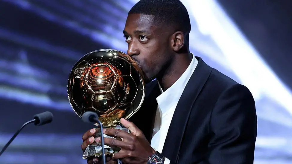 Tearful Dembele wins Ballon d'Or as PSG dominate