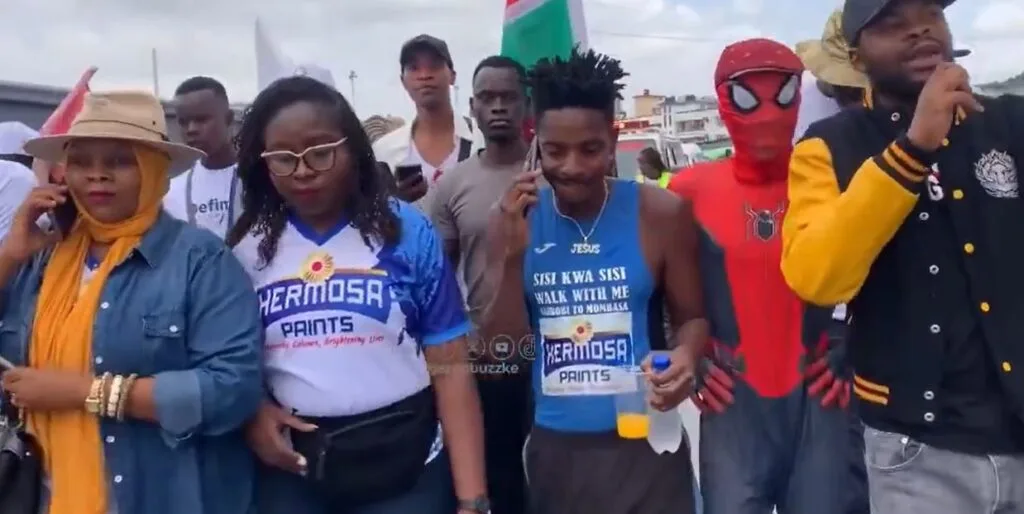 Comedian Eric Omondi successfully concludes “Walk of Love” from Nairobi to Mombasa to raise funds for charity