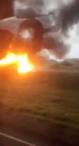 Traffic chaos after two trailers collide and burst into flames on Mombasa Road, Athi River