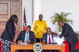 Ruto witnesses signing of deal for Nairobi indoor arena under Railway city project