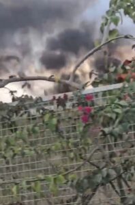 Lexus vehicle catches fire along Nairobi Expressway near JKIA