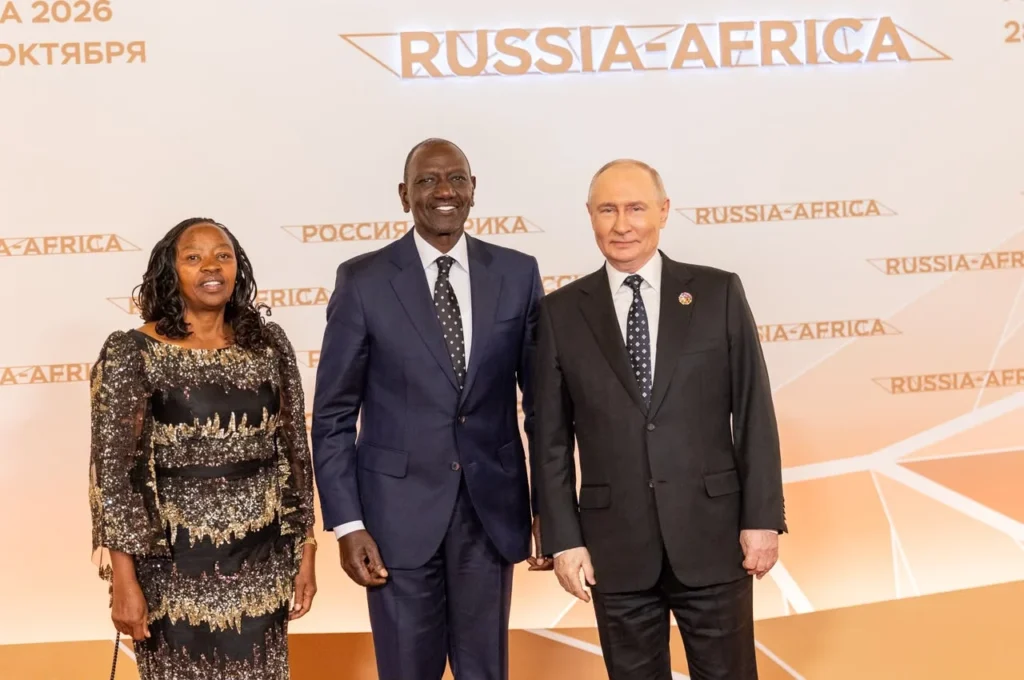 Ruto, First Lady Rachael Attend Gala Reception Hosted by Putin in Moscow