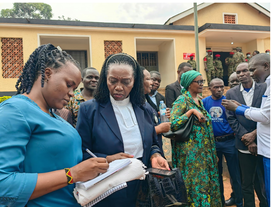 FINALLY Martha Karua Arrives At Makindye Court Martial In Solidarity With Dr. Kizza Besigye And Hajj Obeid Lutale