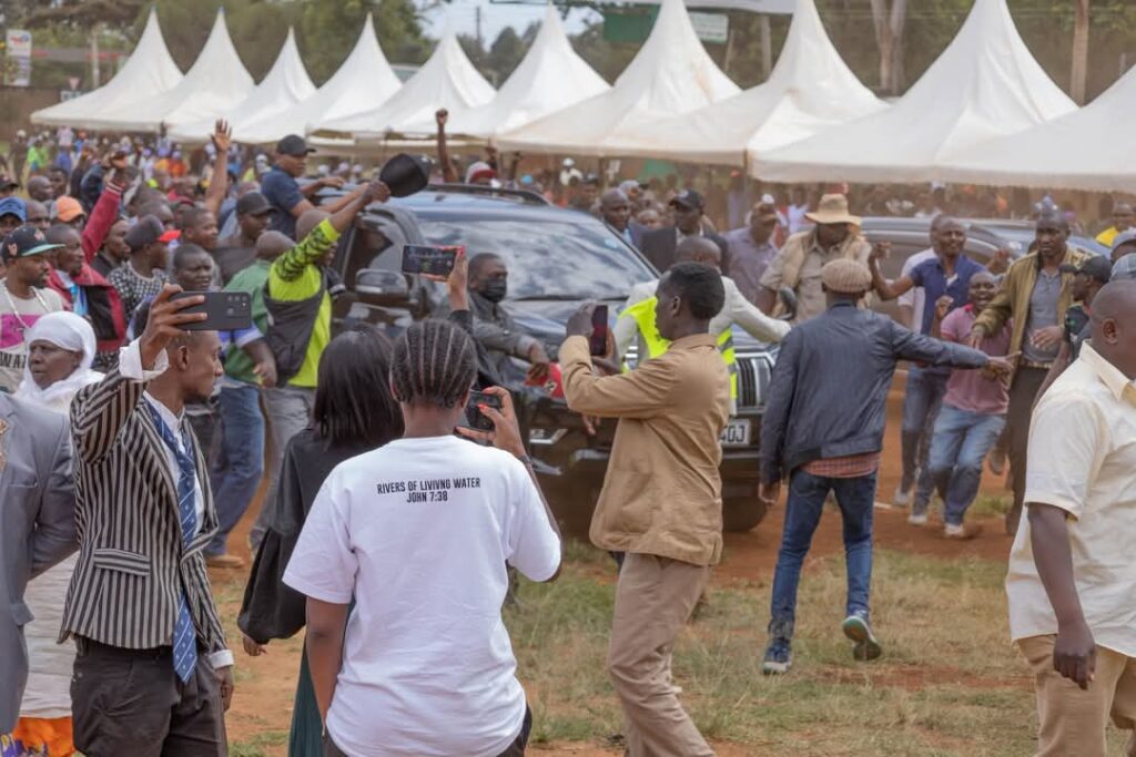 Shock As Pastor Dorcas Rigathi Flees After Njenga Storms Her Meeting