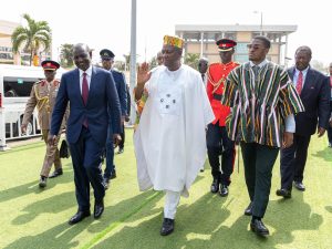 President Ruto Congratulates Ghana's John Dramani Mahama During Inauguration Ceremony In Accra