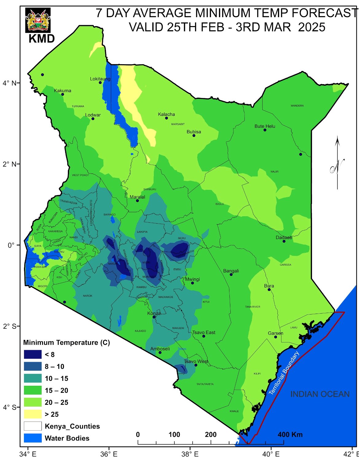 Met: Light Rain and Extreme Low Temperatures Expected in Some Areas
