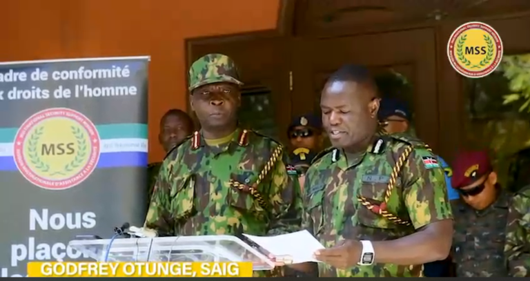 MSS Force Commander Godfrey Otunge Denies US Suspension Of Assistance To Haiti Mission
