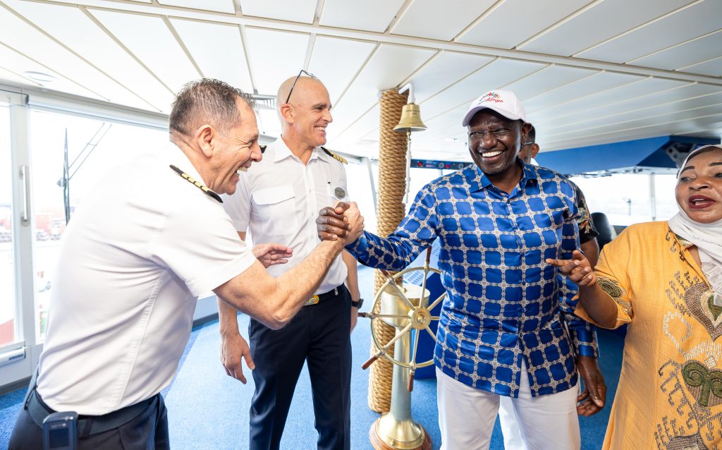 President William Ruto Tours Cruise Ship MS Norwegian Dawn In Mombasa County