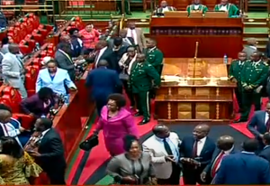 Azimio MPs Walk Out In Protest As Wetangula Declares Kenya Kwanza As Majority Side