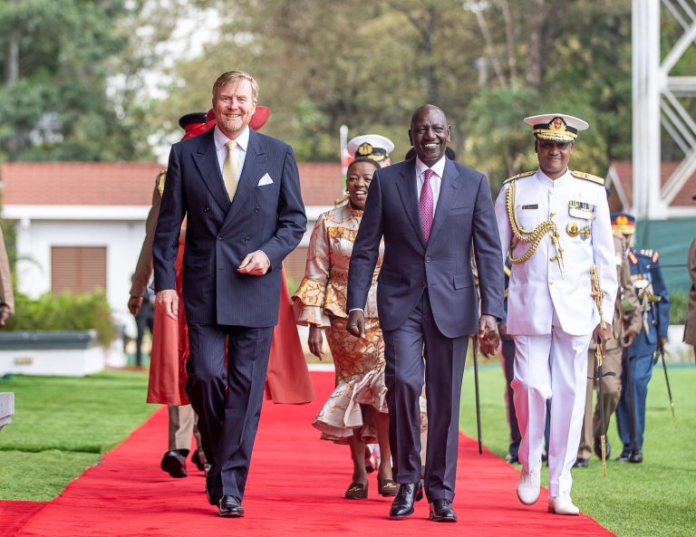 President Ruto Welcomes Dutch King And Queen To State House Nairobi