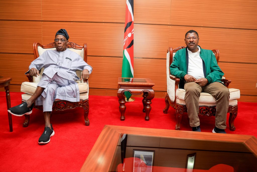 Wetang’ula Meets Obasanjo In High-Level Talks On Peace In The Great Lakes Region