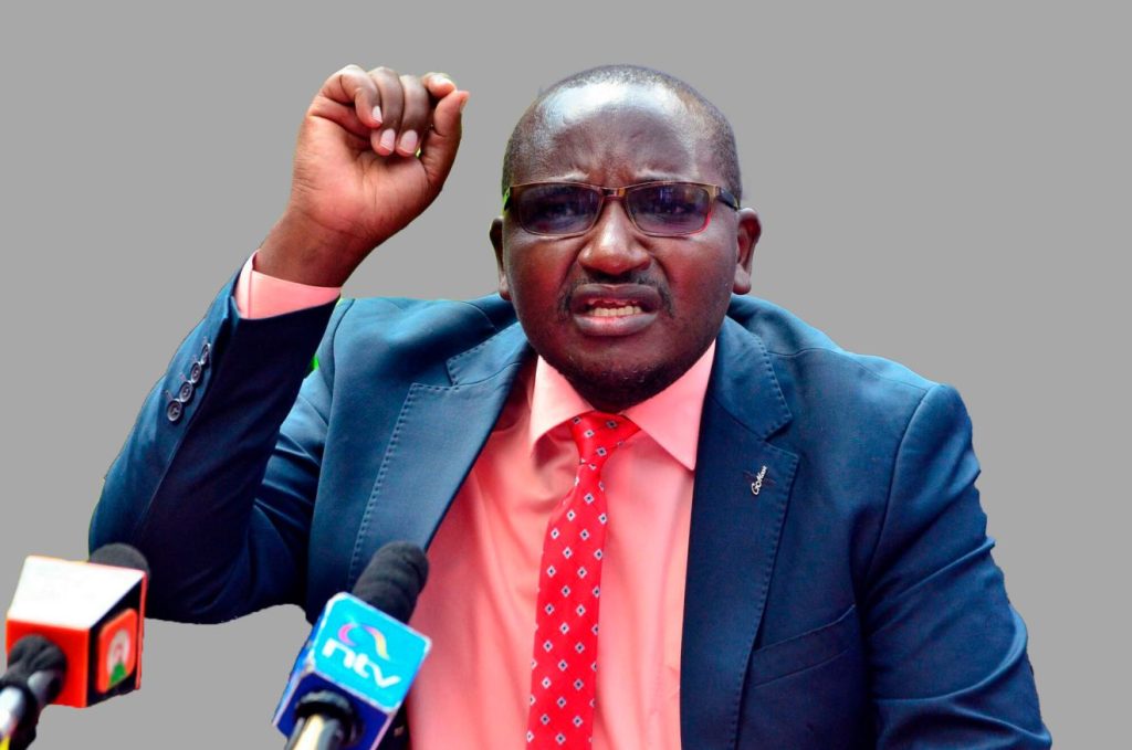 Juja MP Koimburi Captured Outside Church In Kiambu