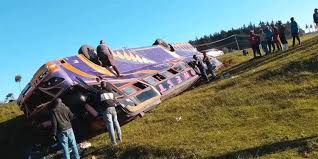 Several Injured As Climax Coach Bus Involved In Accident At Awasi