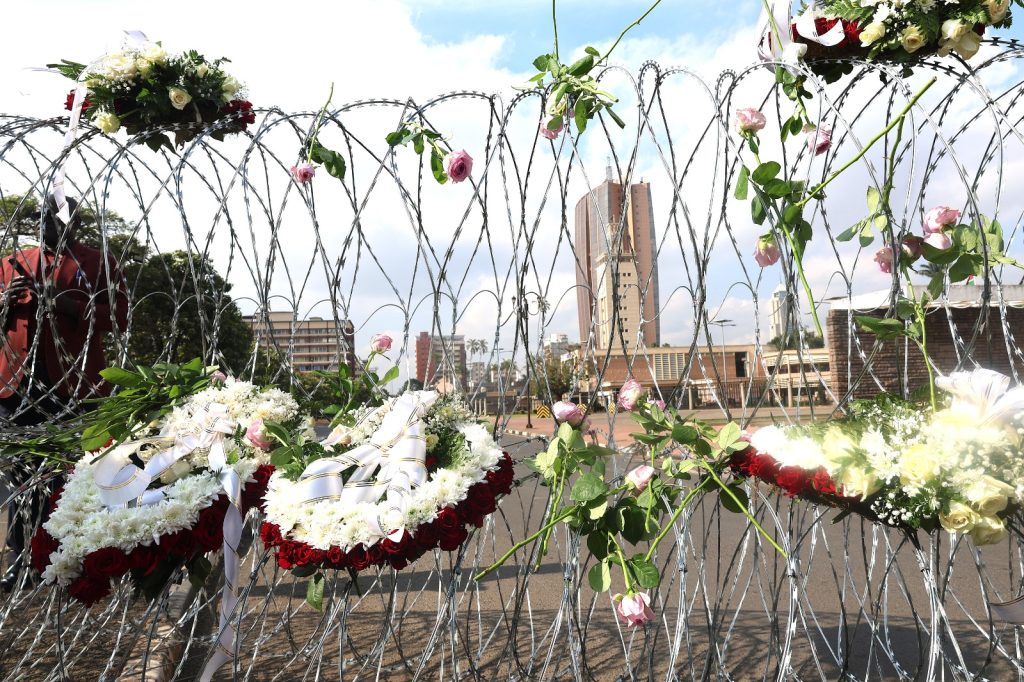 Kalonzo Leads Opposition In Laying Flowers Near Parliament To Honour June 25 Victims