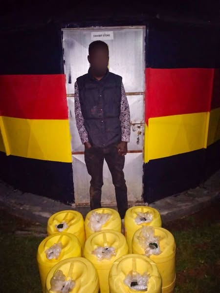 Suspect Arrested in Bungoma County with 160 Litres of Illegal Alcohol
