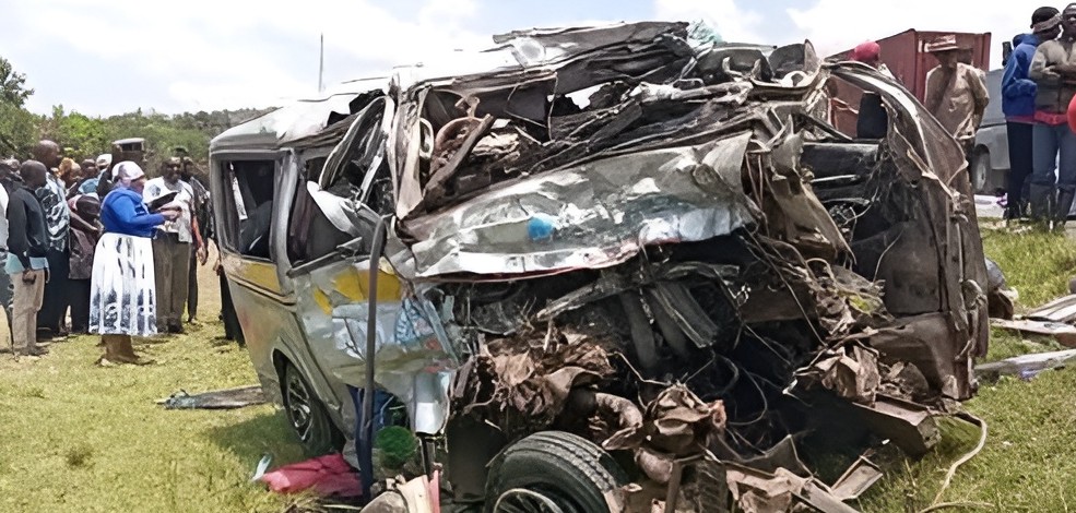 At least 13 people killed in road accident at Kariandusi near Kikopey along the Nakuru-Nairobi highway