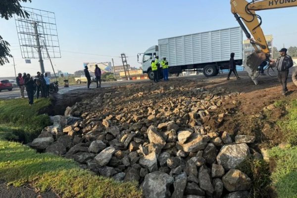 Traffic Flow Restored On Nakuru-Eldoret Highway After Sinkhole Repairs