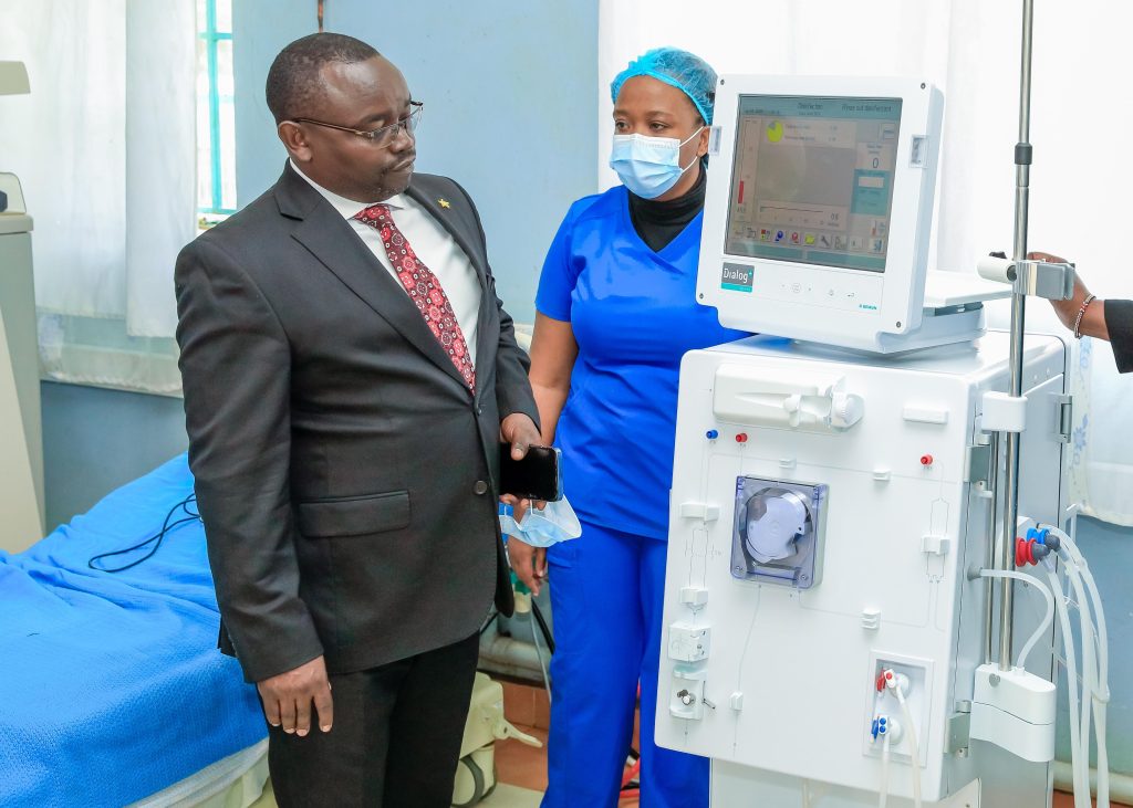 Waiguru secures new dialysis machines at Kerugoya for kidney patients.