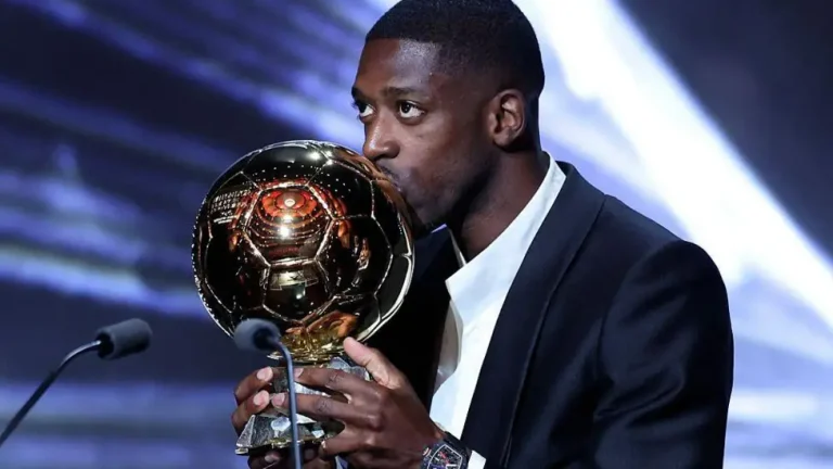 Tearful Dembele wins Ballon d'Or as PSG dominate