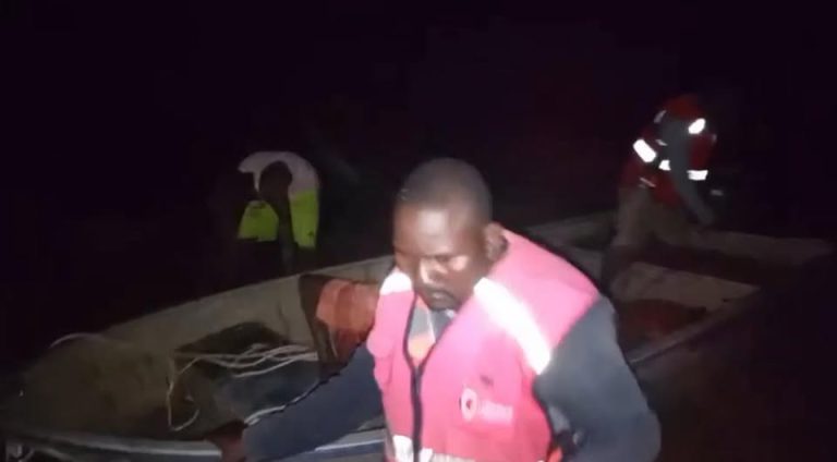 Kenya Red Cross rescues man trapped by floodwaters in Tana River County