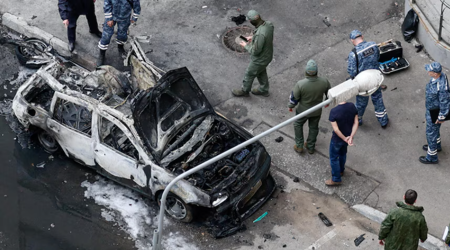 Russian authorities say man arrested over car bombing, accused of acting on Ukrainian orders