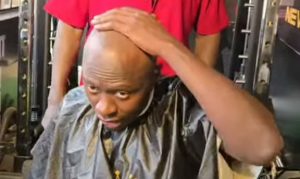 For Baba: Oga Obinna goes bald in honour of Raila Odinga