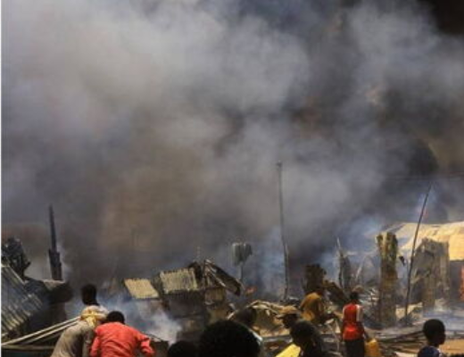 Families left counting losses after blaze destroys property in Mukuru fuata Nyayo