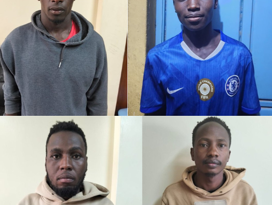 Four arrested in Thika for allegedly using forged LPOs to steal BIDCO products worth over Sh3.2 Million