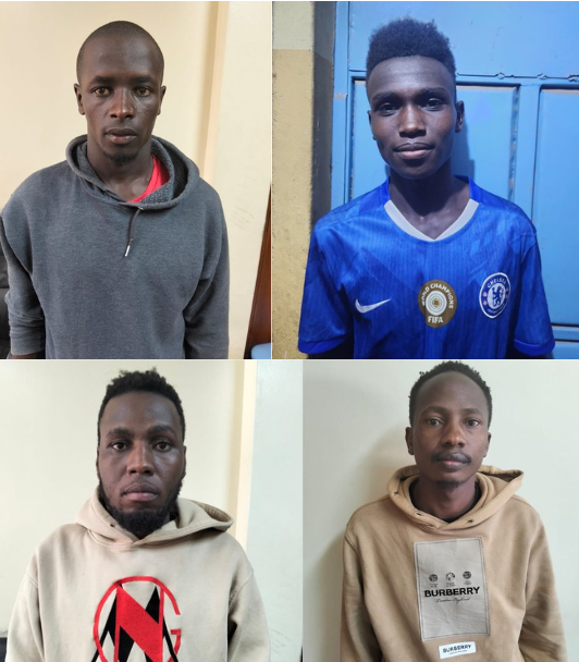 Four arrested in Thika for allegedly using forged LPOs to steal BIDCO products worth over Sh3.2 Million