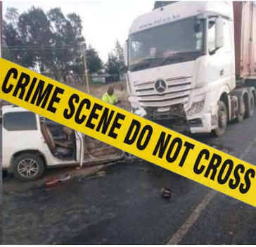 At least 4 people killed in road accident involving a pick up and Probox on Meru-Nanyuki highway