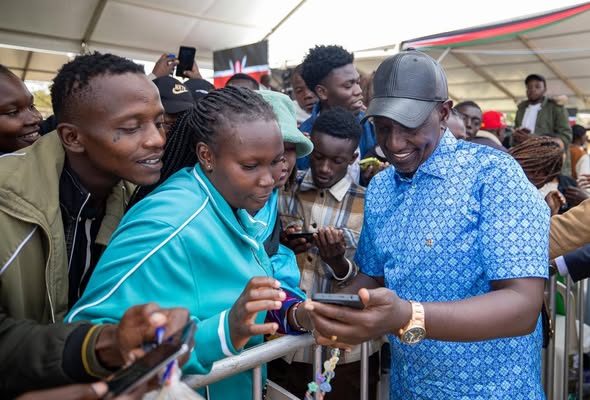 President Ruto oversees Sh258.4 million disbursement to youth entrepreneurs under NYOTA programme