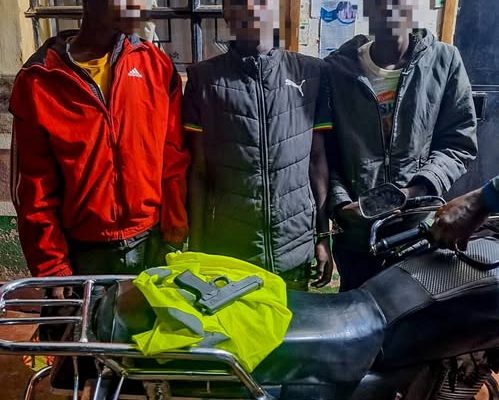 Three arrested as police crack down on mobile phone theft, recover toy pistol in Thika West